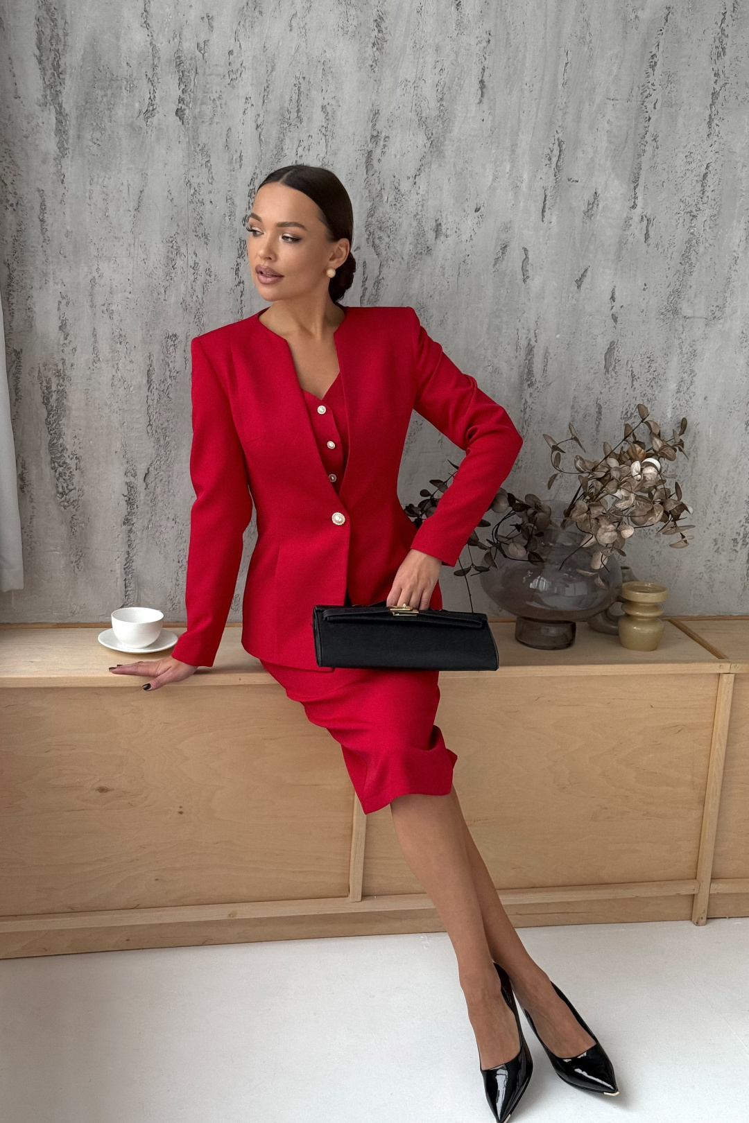 Костюм DilanaVIP 2106 красный - фото 6
