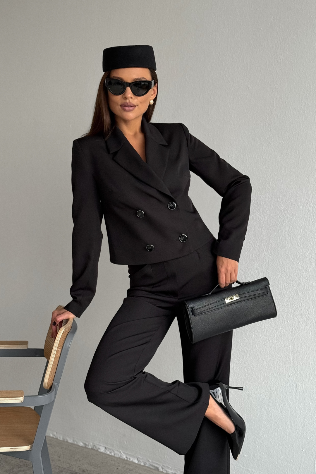 Костюм DilanaVIP 2122 черный - фото 5