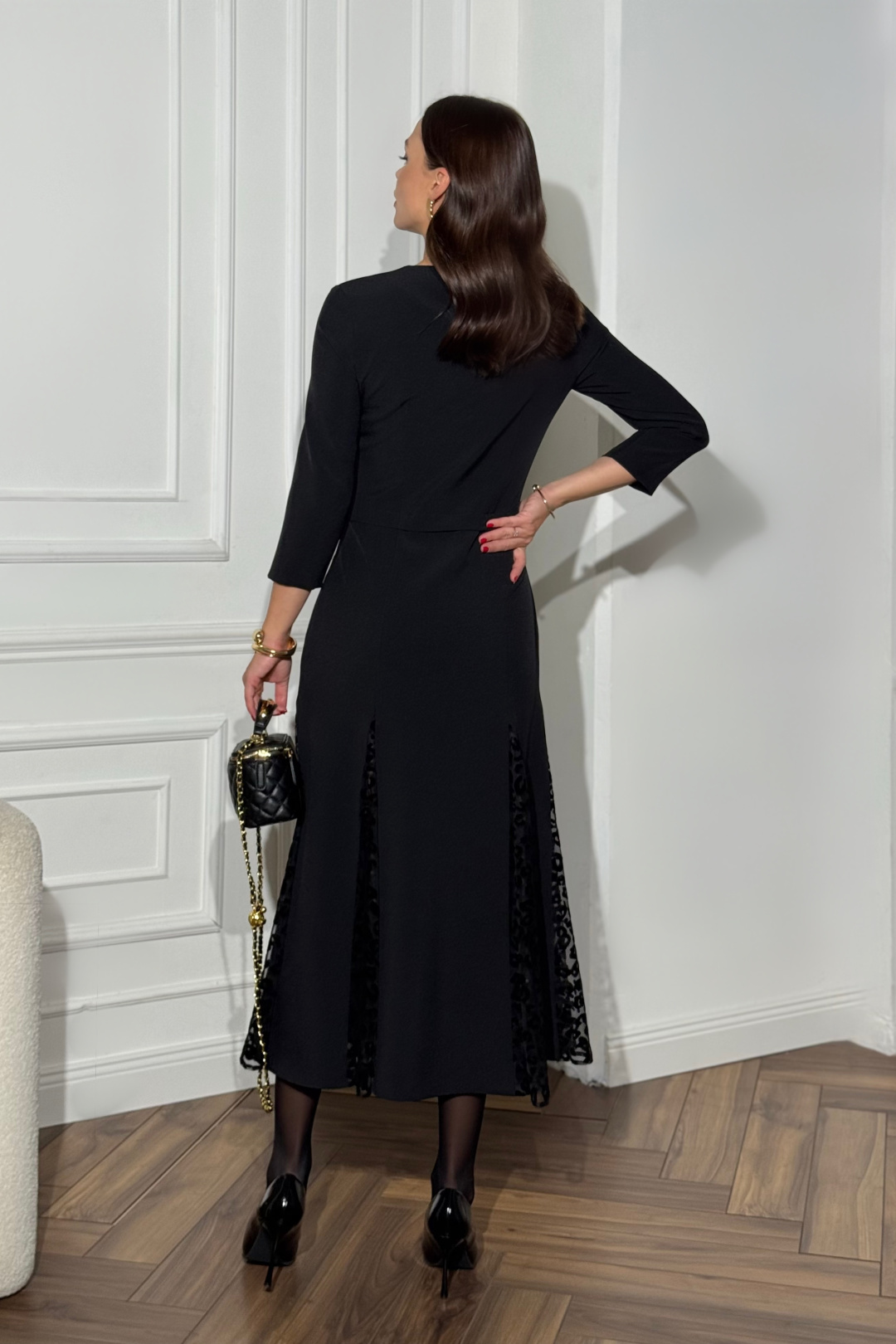 Платье DilanaVIP 2125 черный - фото 4