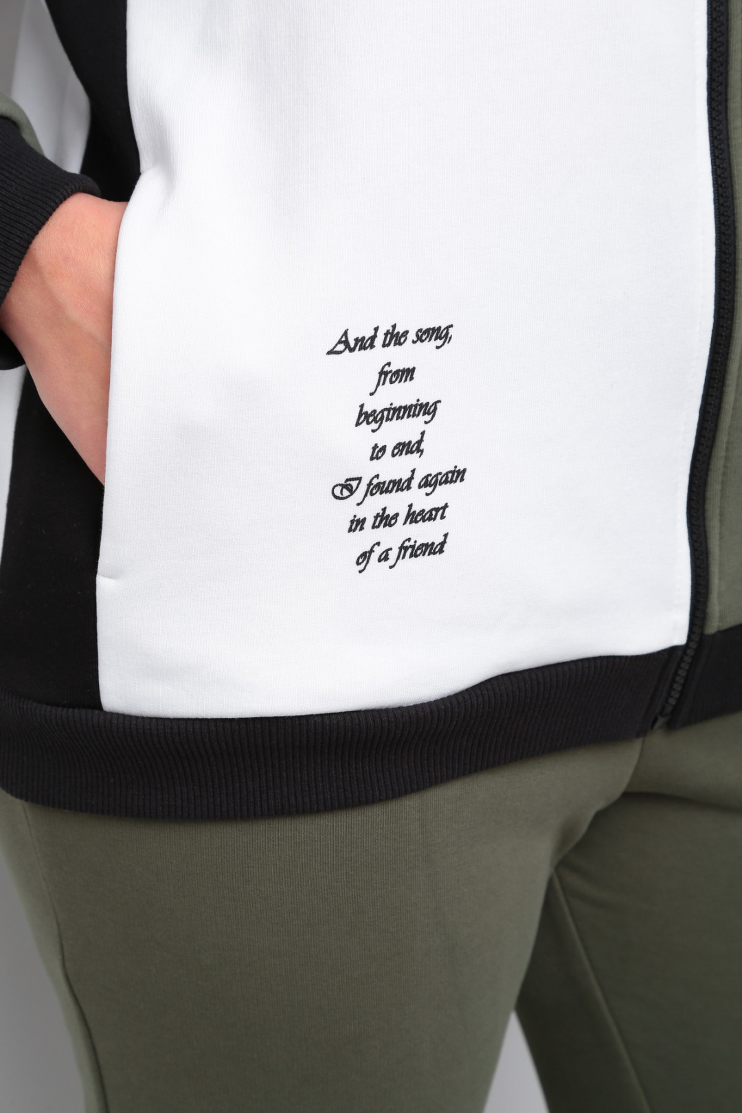 Костюм Diomant 1940 олива-белый - фото 5