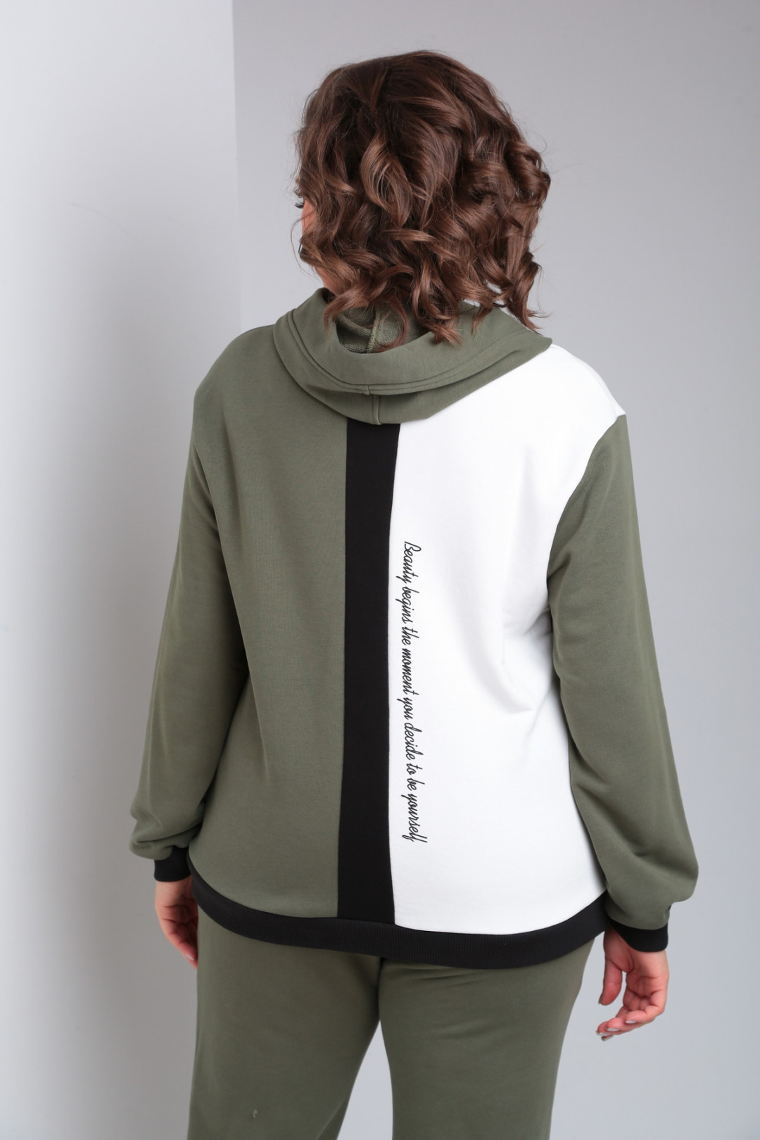 Костюм Diomant 1940 олива-белый - фото 6