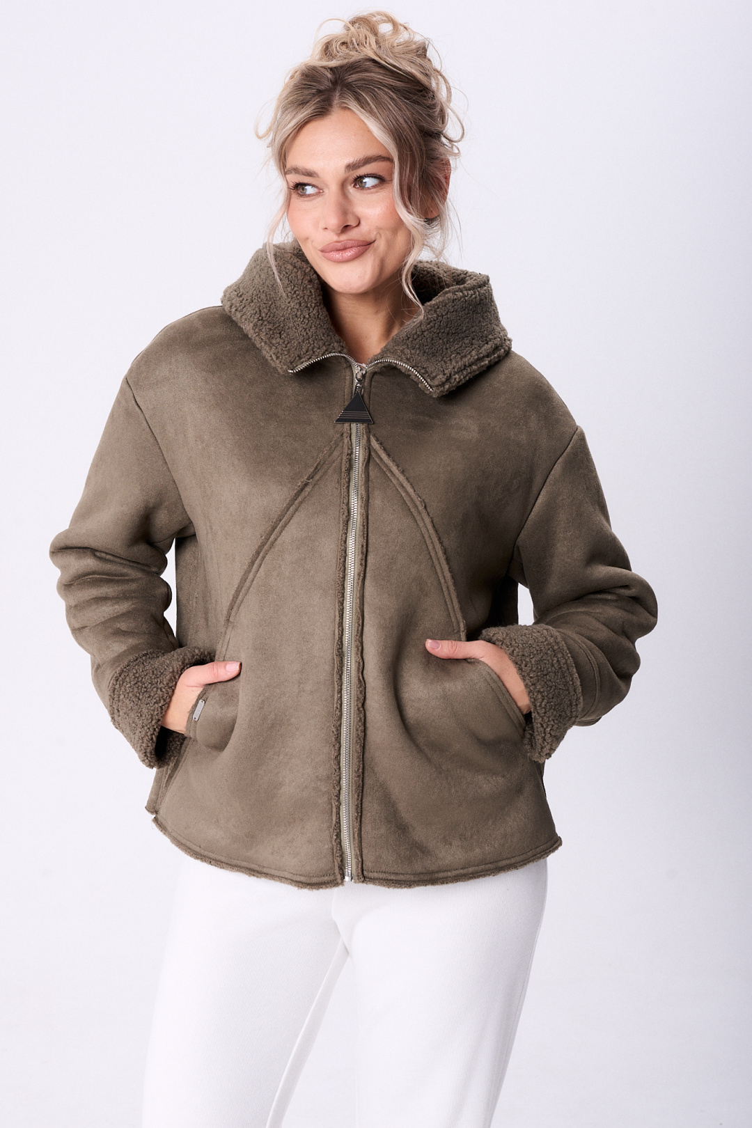 Дубленка Diomant 2121 олива