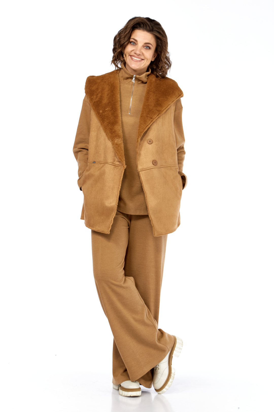 Костюм Diomant 2127 коричневый - фото 3