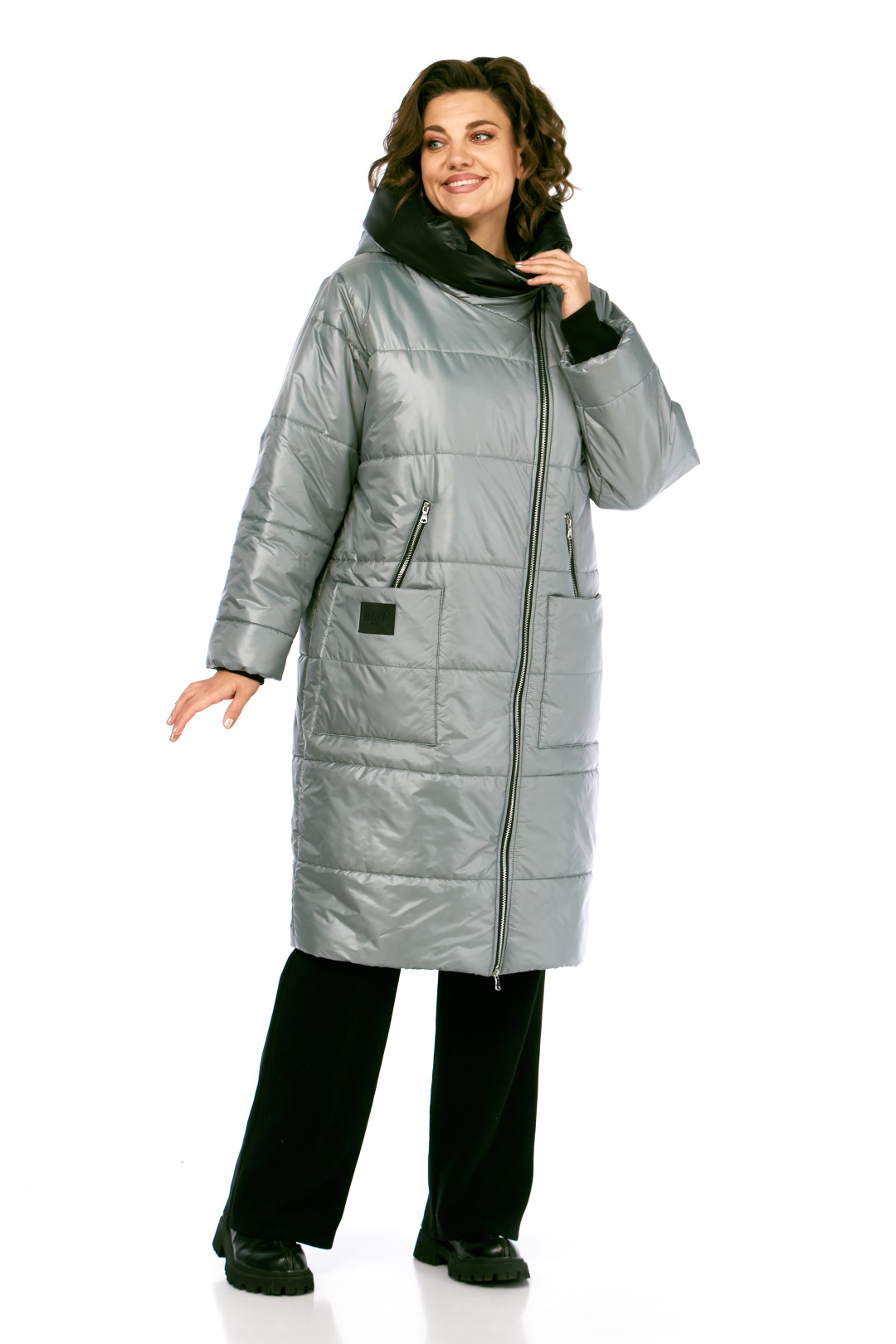 Пальто Diomant 2129 серый