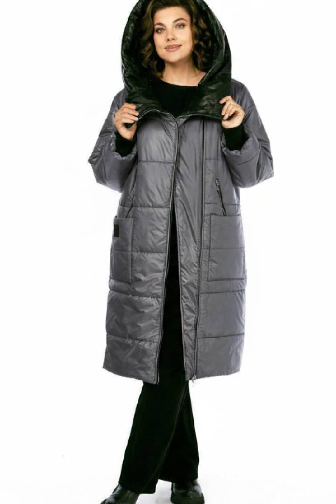 Пальто Diomant 2129 серый - фото 1