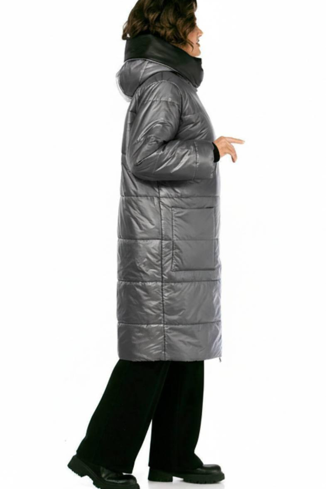 Пальто Diomant 2129 серый - фото 2