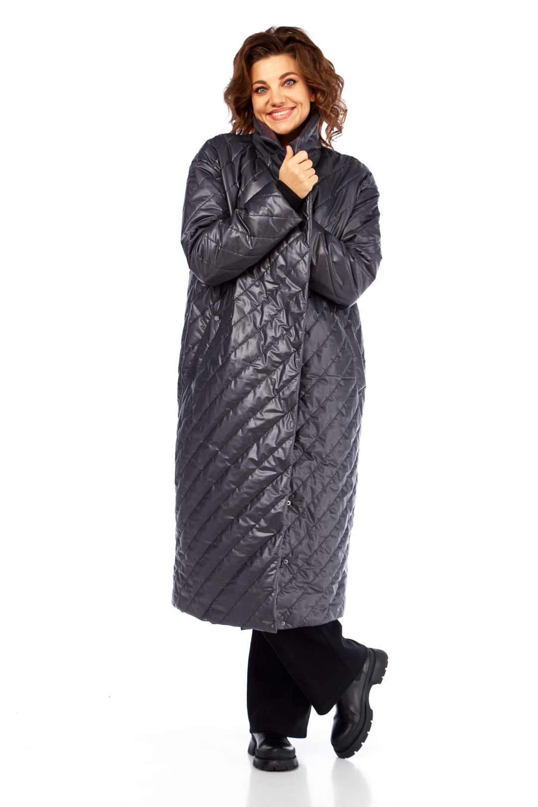 Пальто Diomant 2131 графит - фото 1