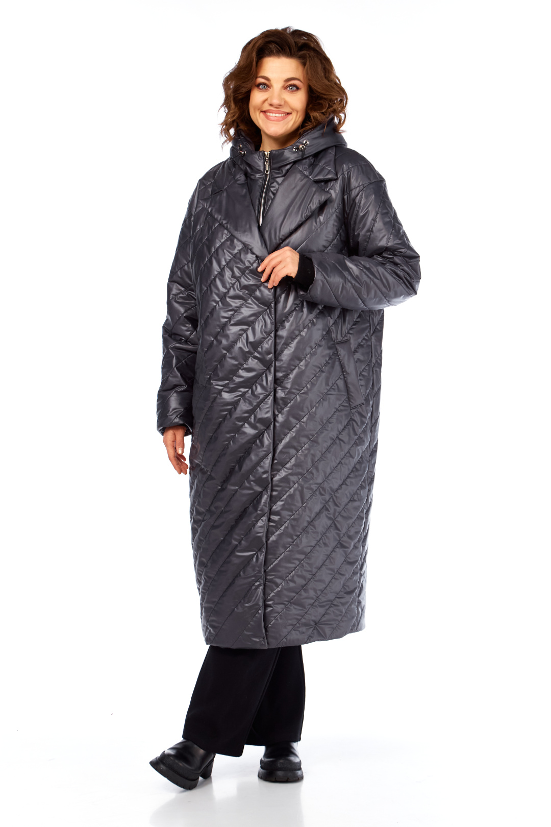 Пальто Diomant 2131 графит - фото 2