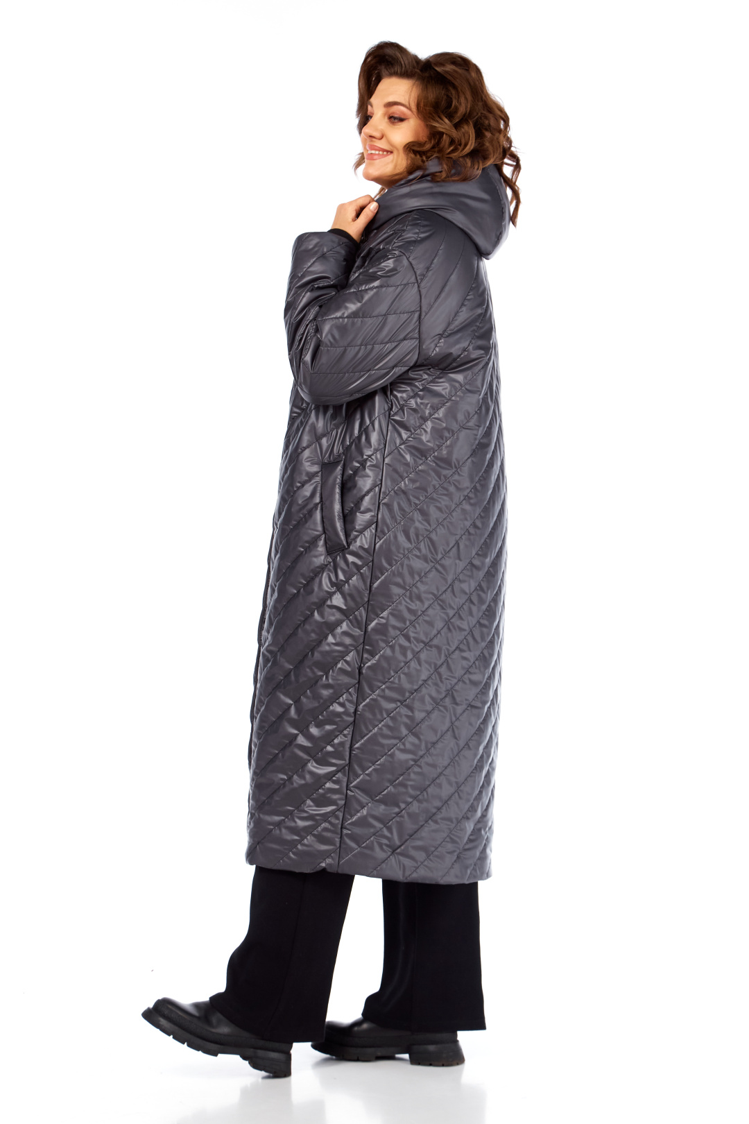 Пальто Diomant 2131 графит - фото 3