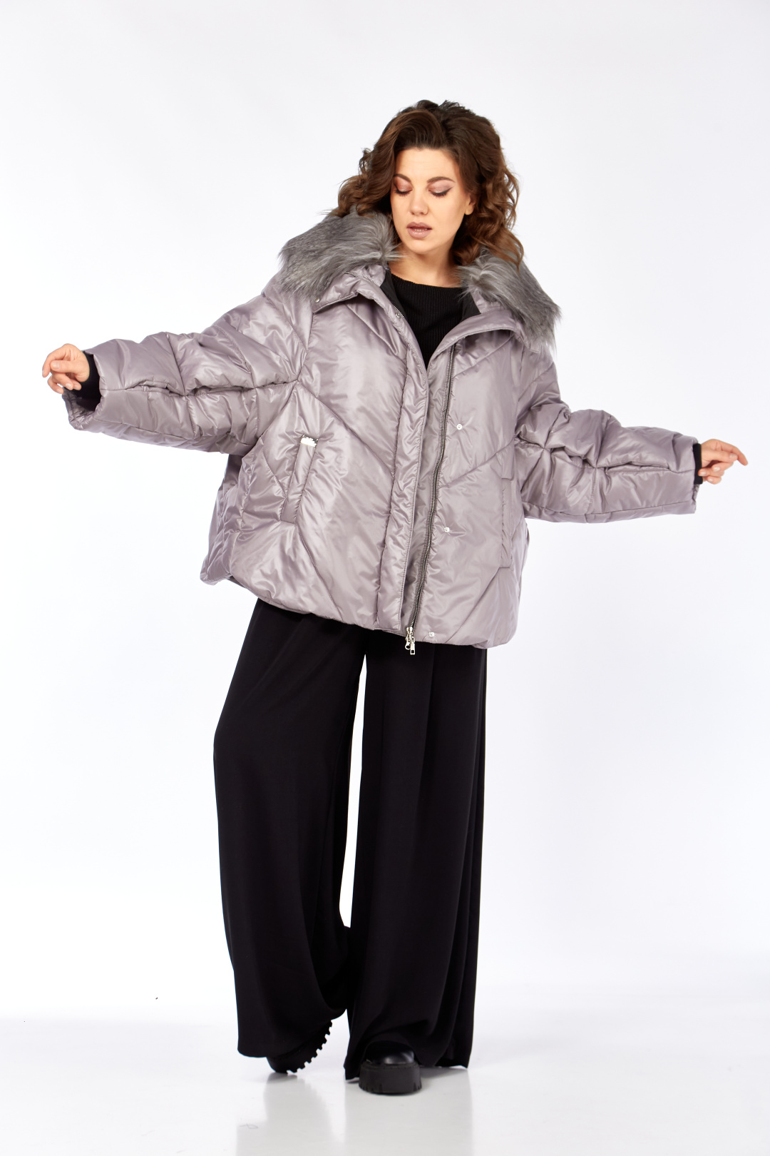 Куртка Diomant 2135 серый - фото 4