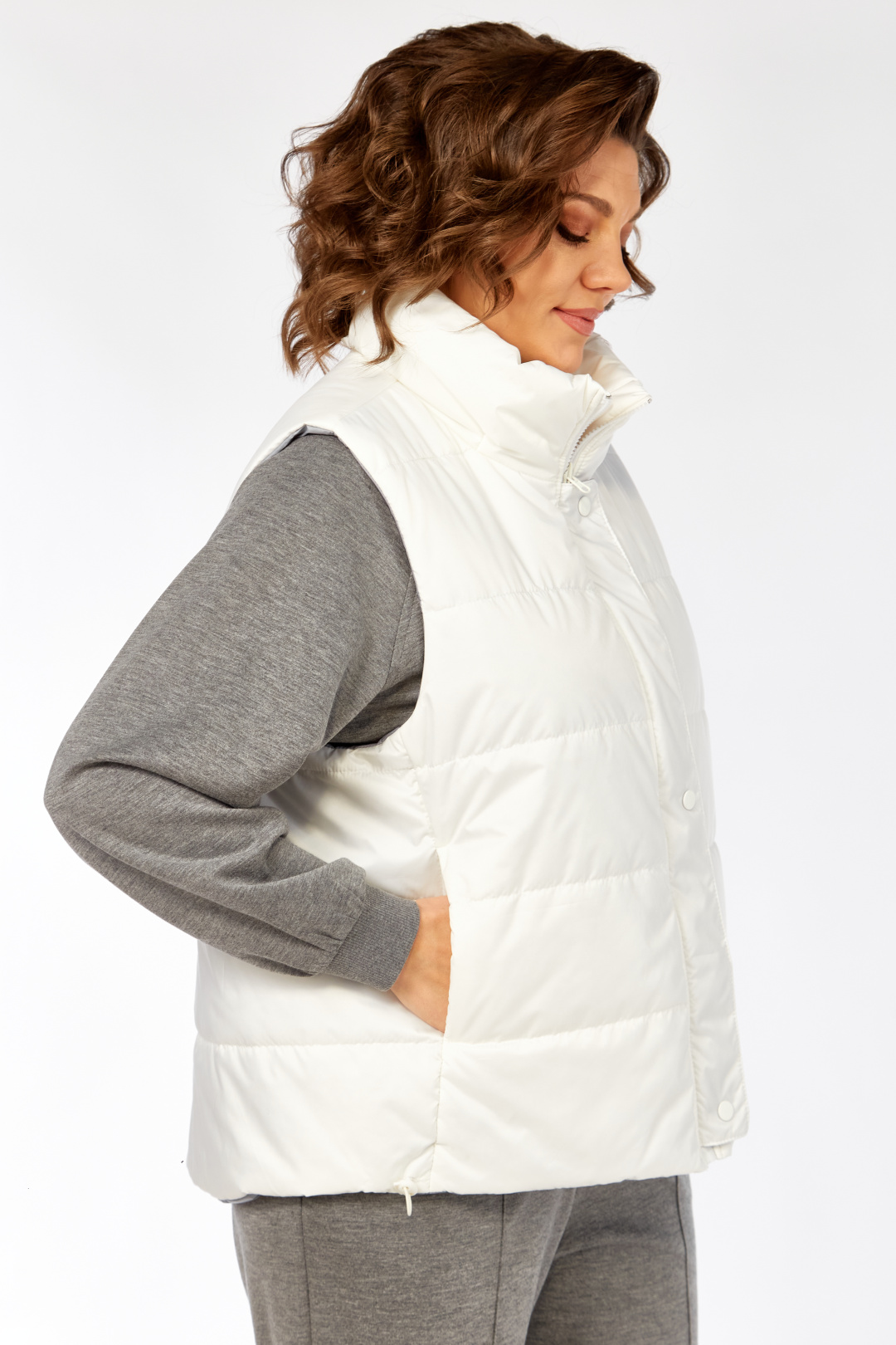 Жилет Diomant 2136 белый - фото 4