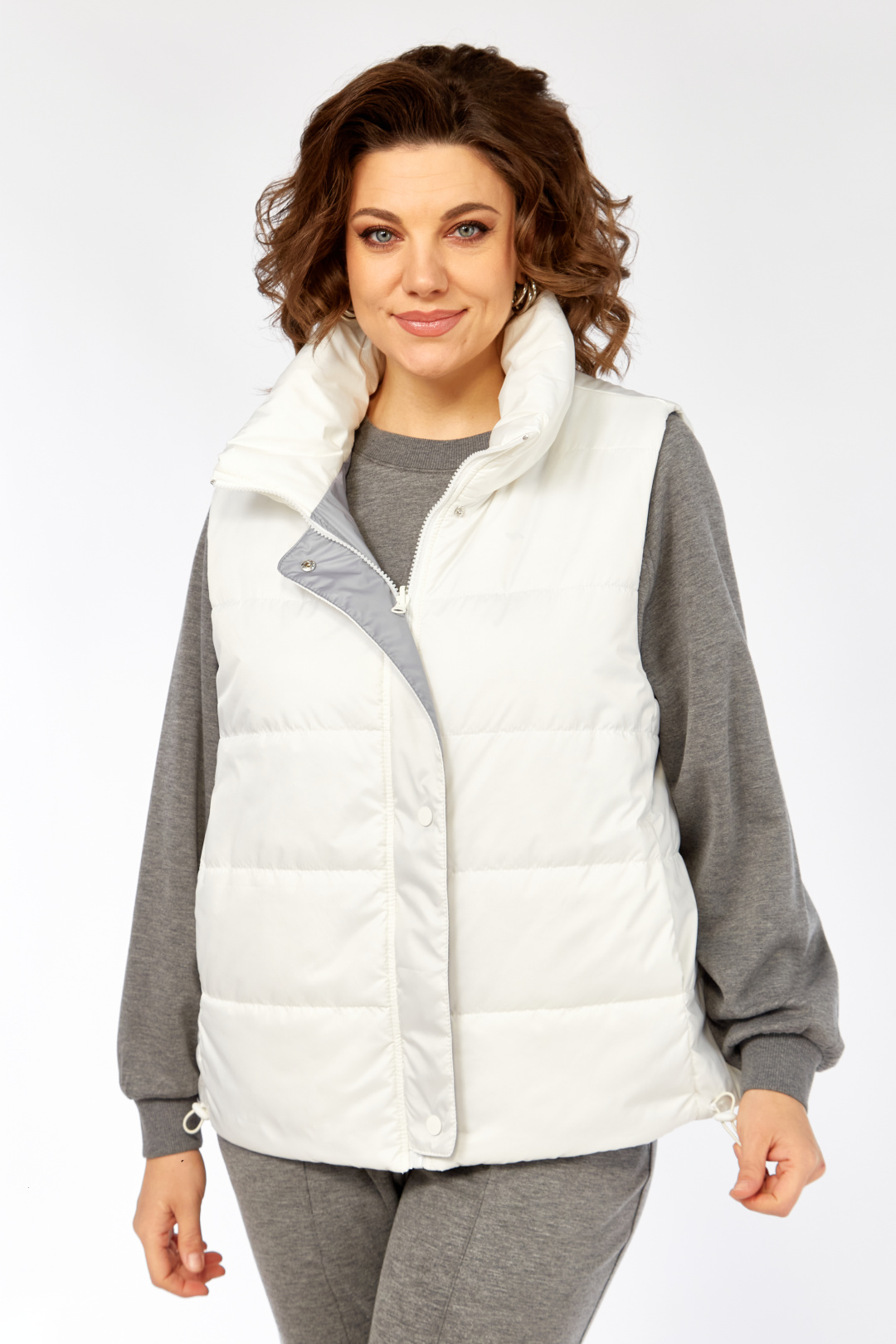 Жилет Diomant 2136 белый - фото 5