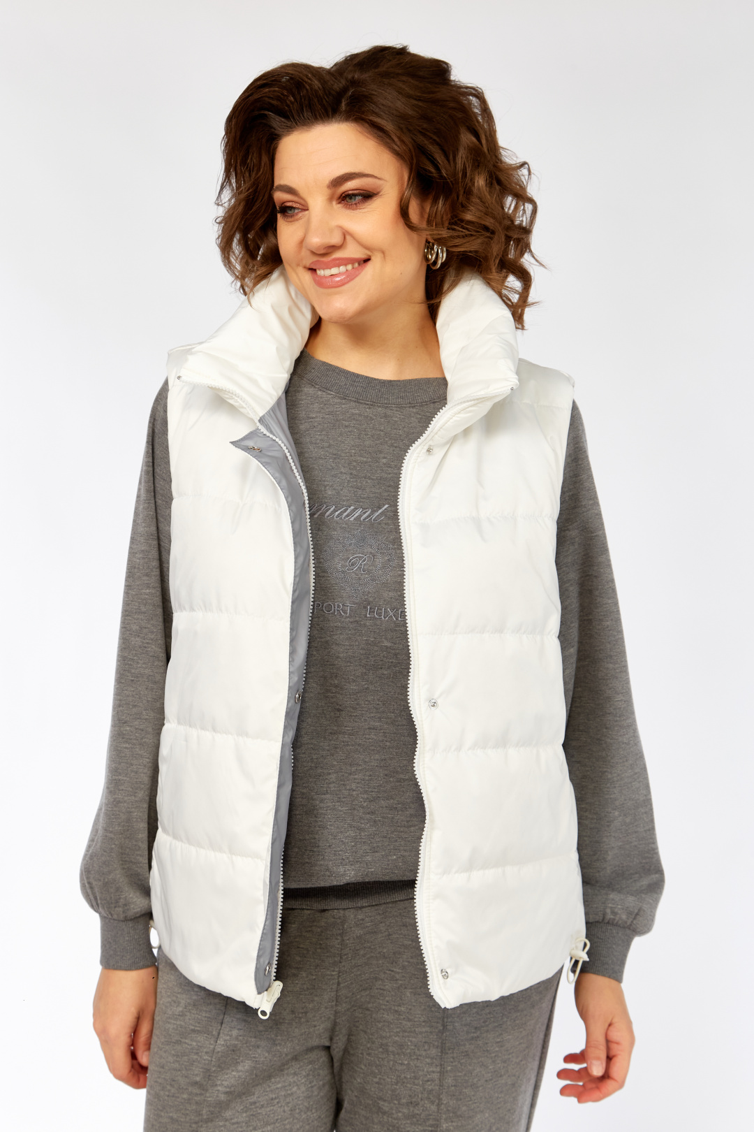 Жилет Diomant 2136 белый - фото 6