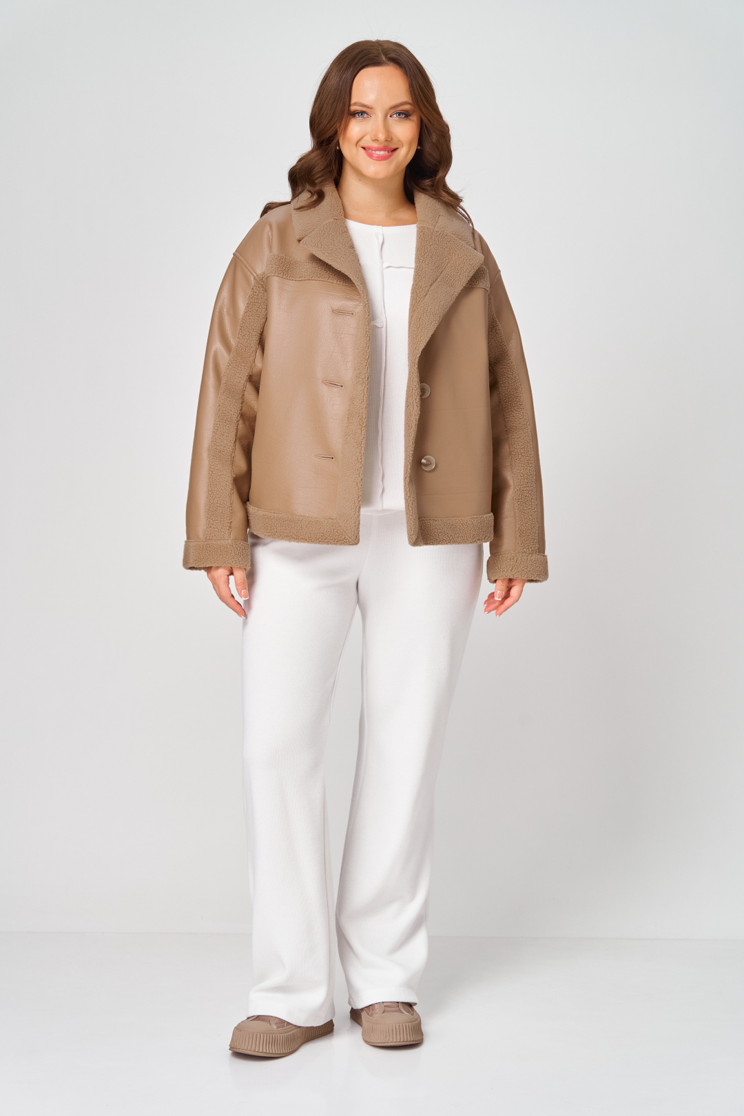 Дубленка Diomant 2138 карамель - фото 1