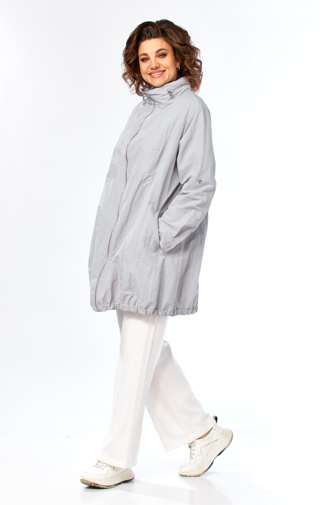 Парка Diomant 2140 серый - фото 3