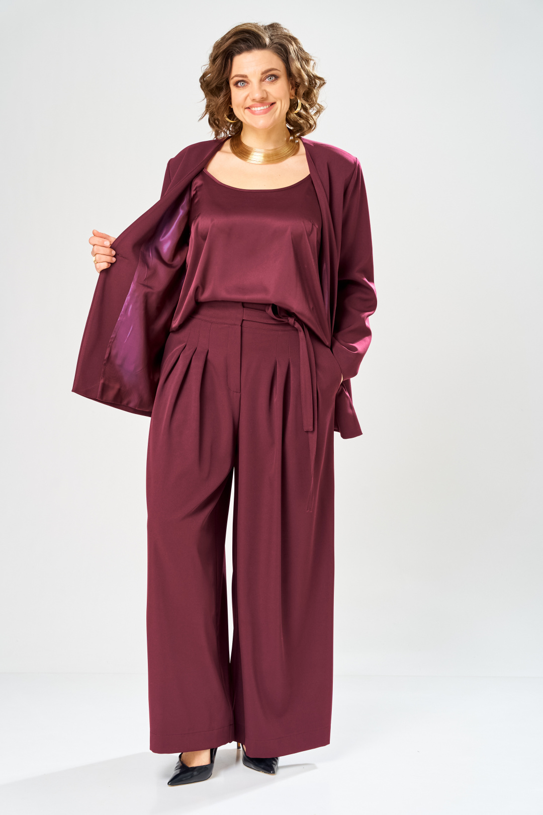 Костюм Diomant 2149 бордо - фото 3