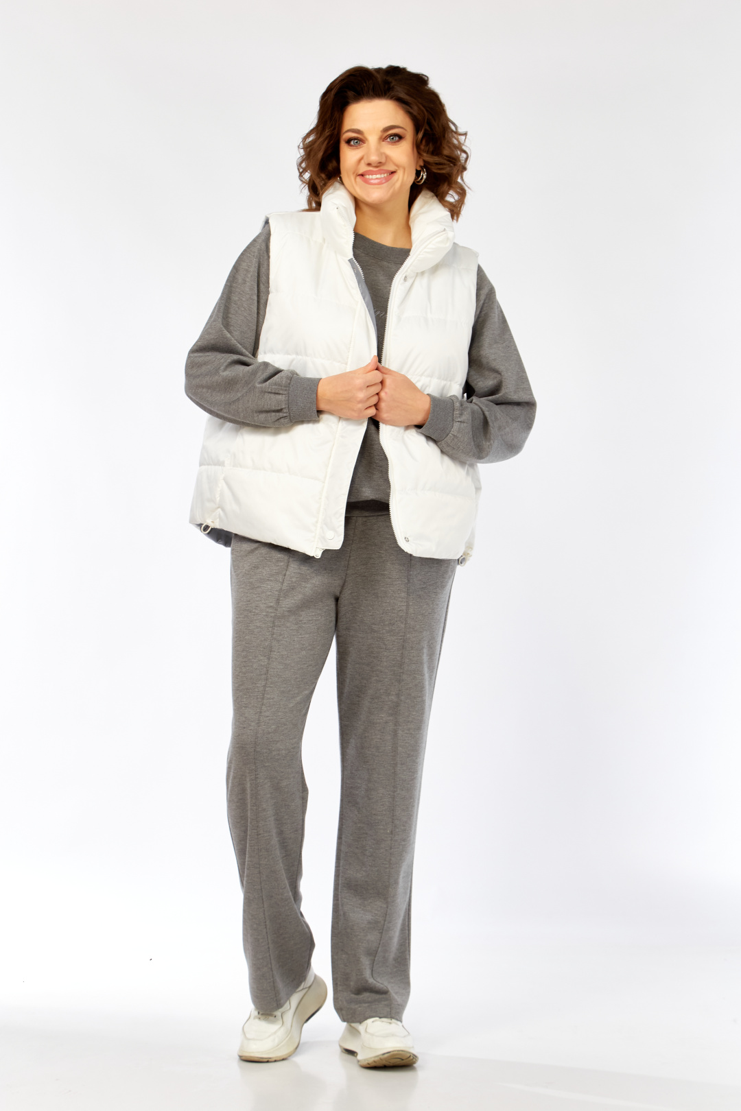 Костюм Diomant 2150 серый+белый - фото 5