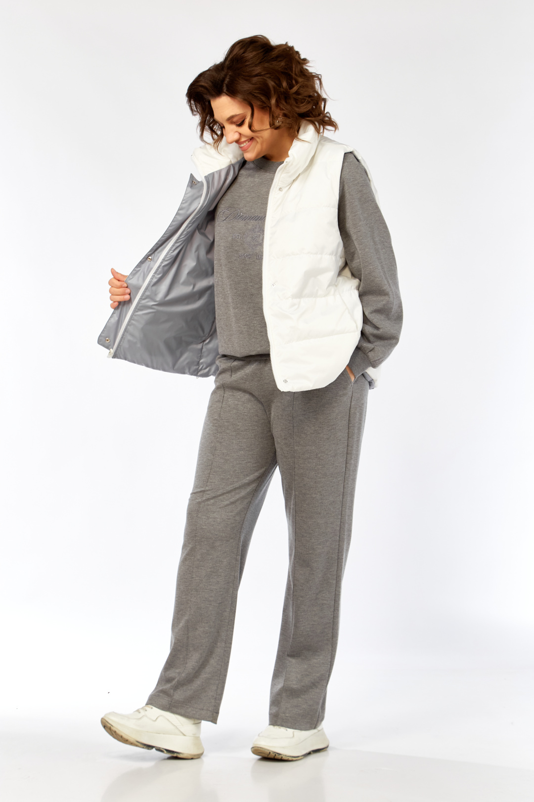 Костюм Diomant 2150 серый+белый