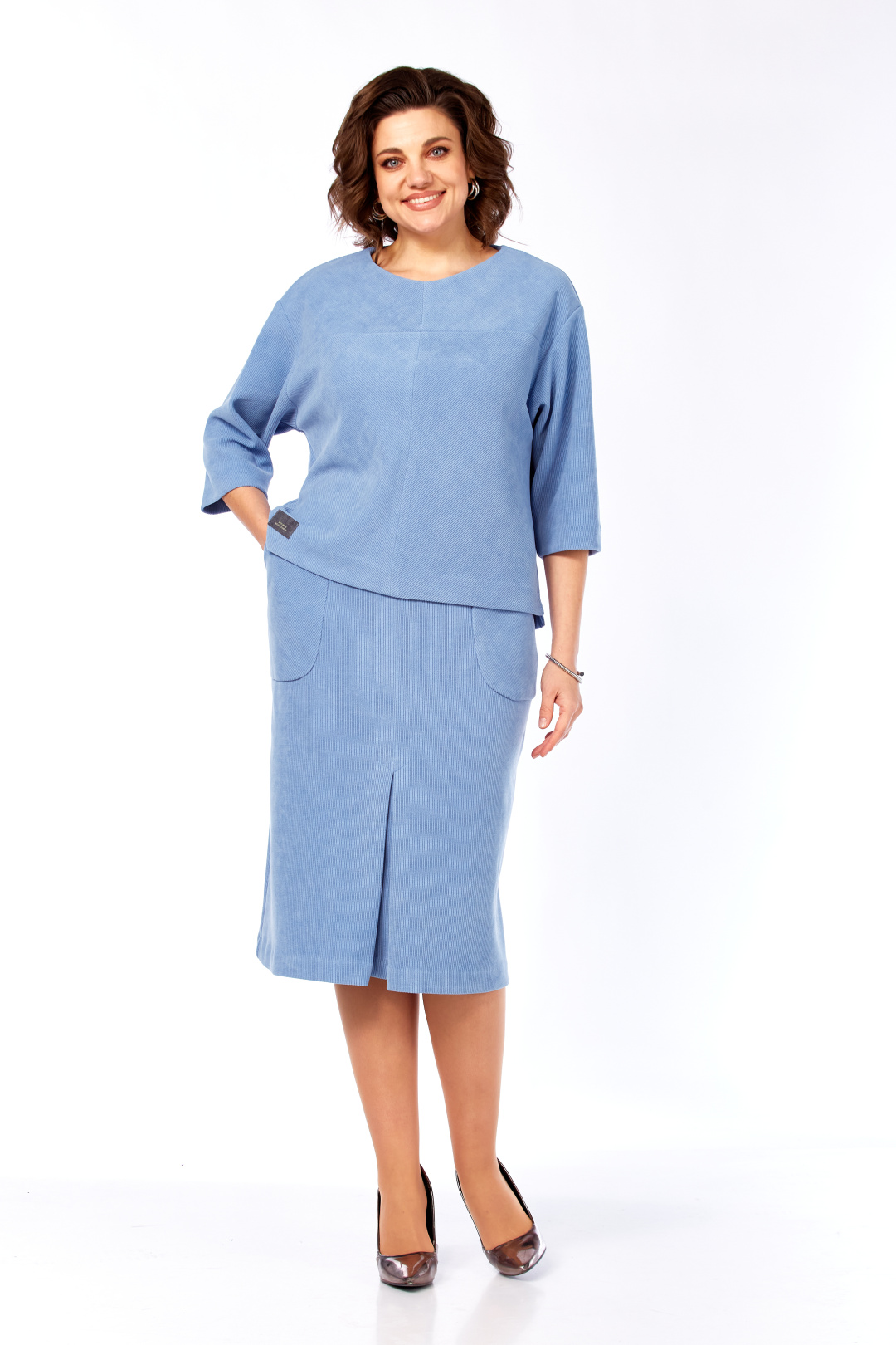 Костюм Элль-стиль 2141-3 голубой