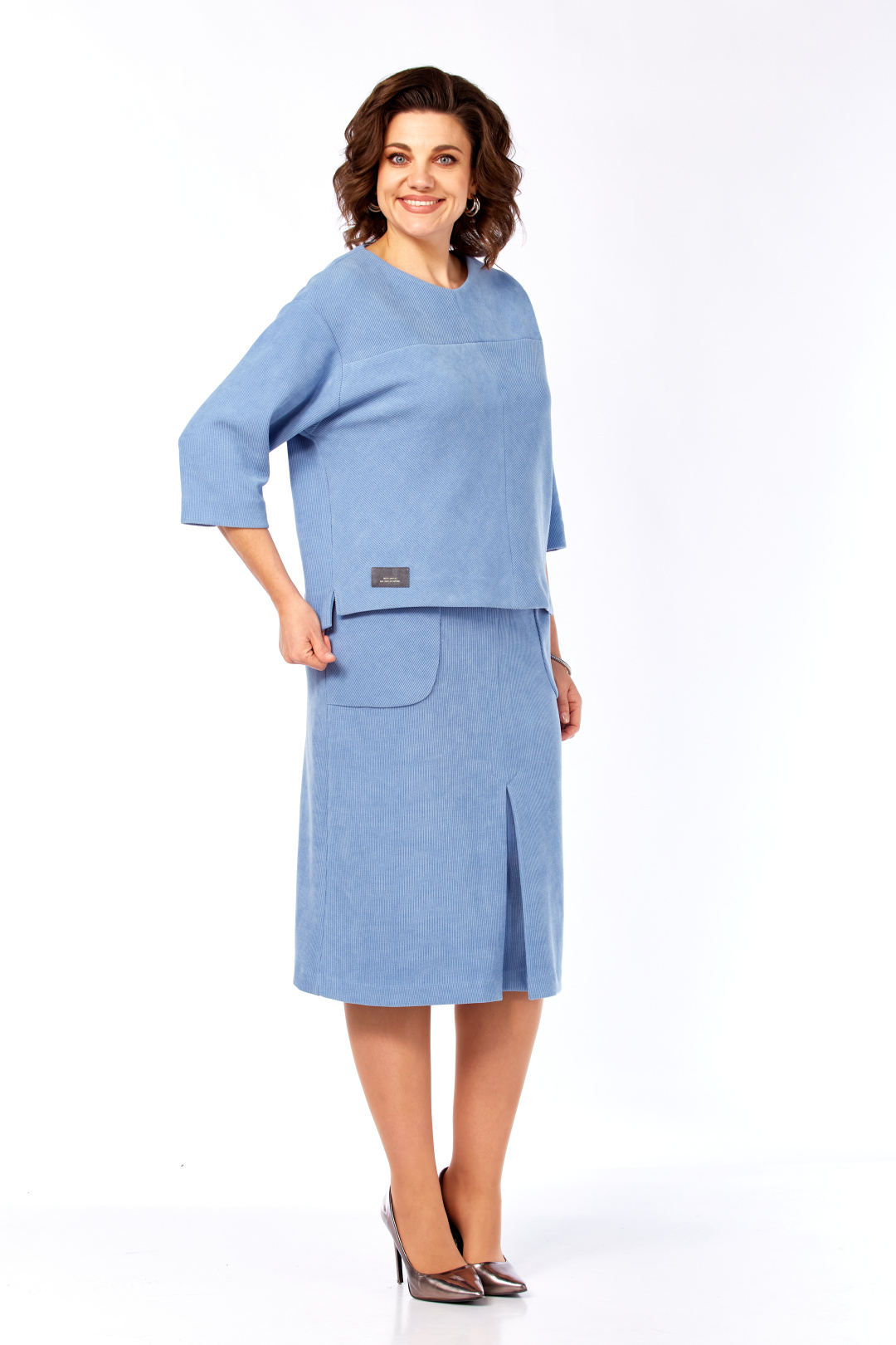 Костюм Элль-стиль 2141-3 голубой