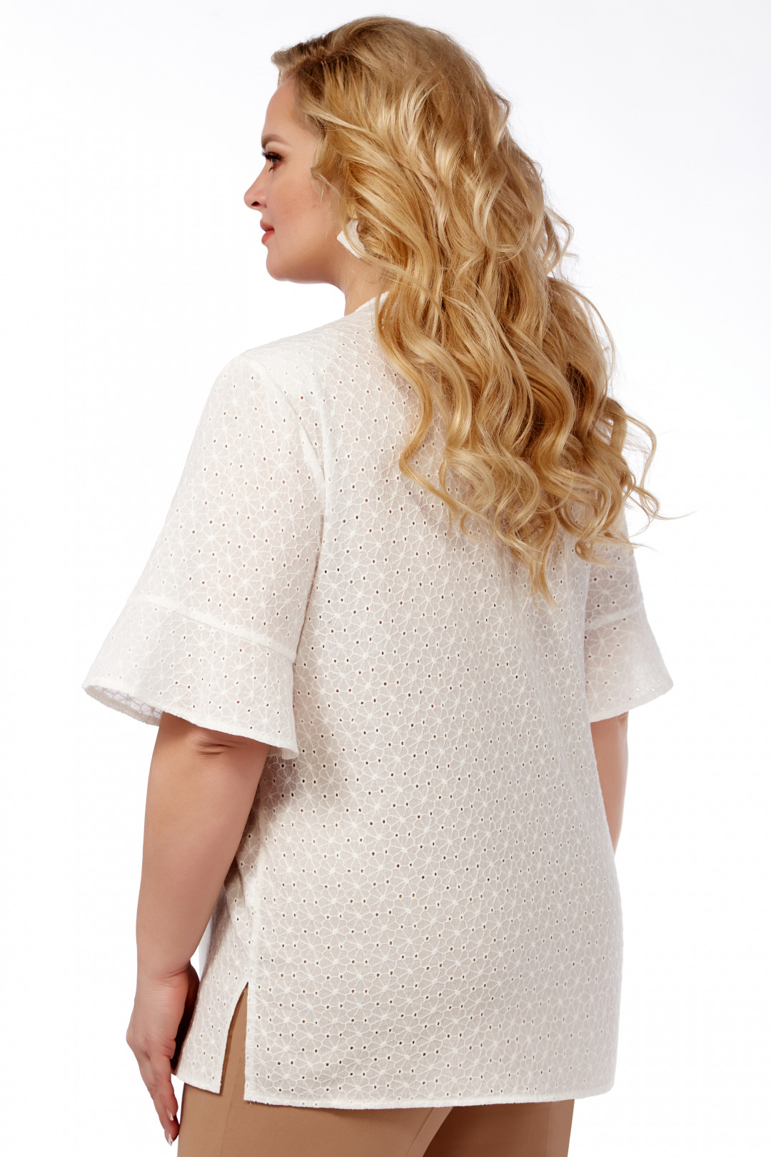 Блузка Элль-стиль 2204а молочный - фото 3