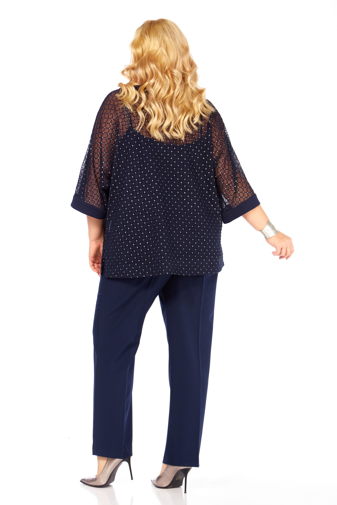 Блузка Элль-стиль 2420а темно-синий