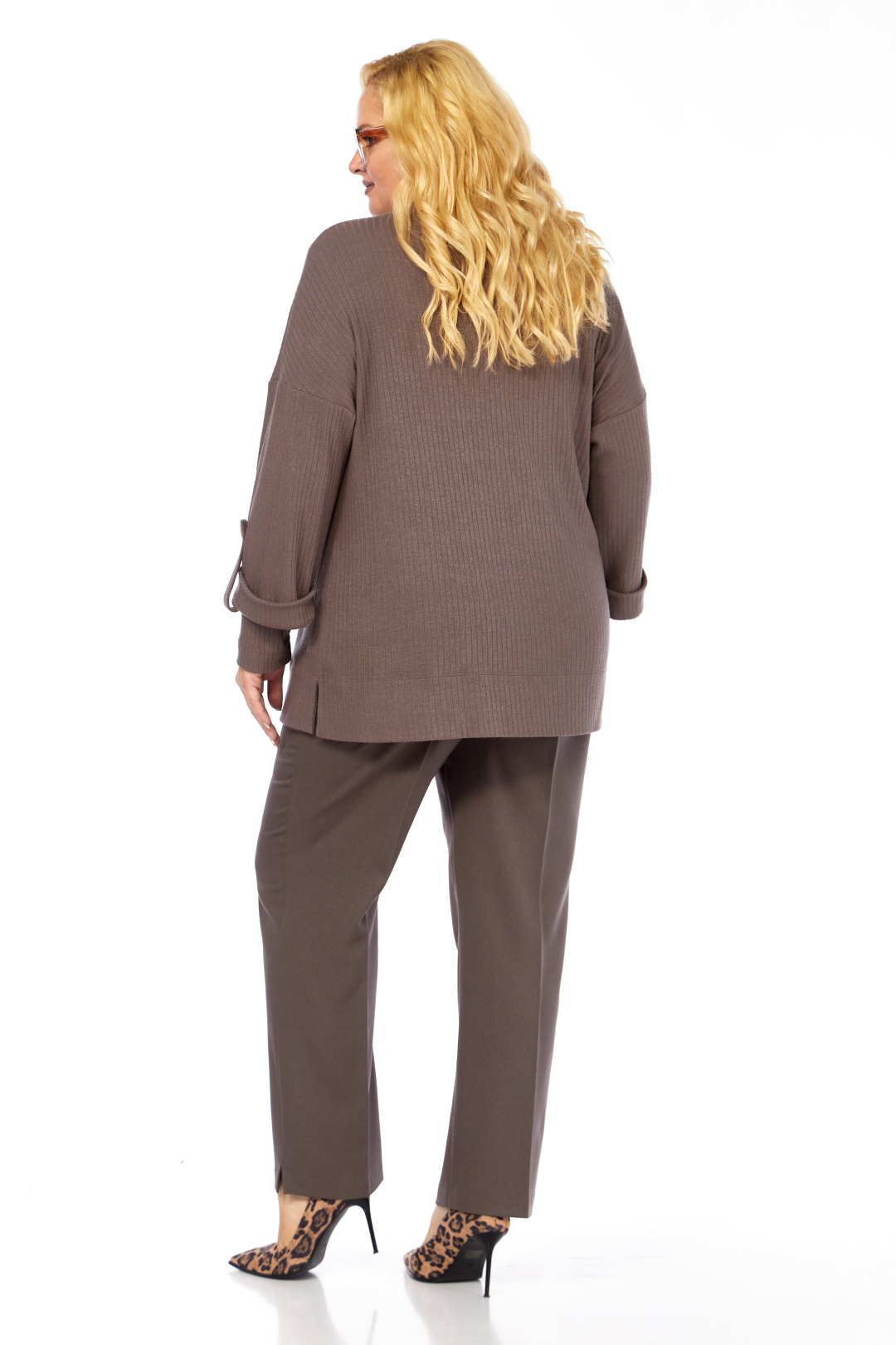 Костюм Элль-стиль 2438 кофе - фото 4