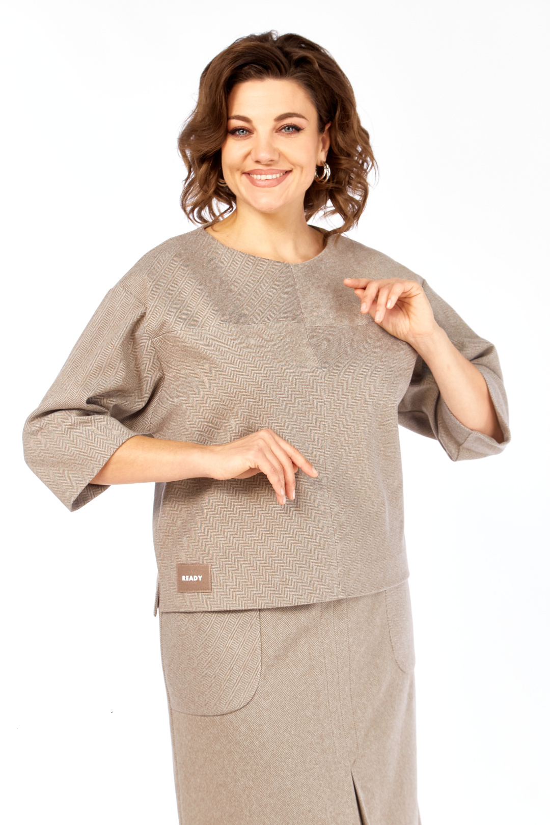 Костюм Элль-стиль 2441-2 кофе