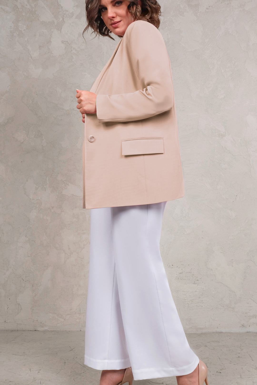 Жакет Erika 1652-2 бежевый - фото 1