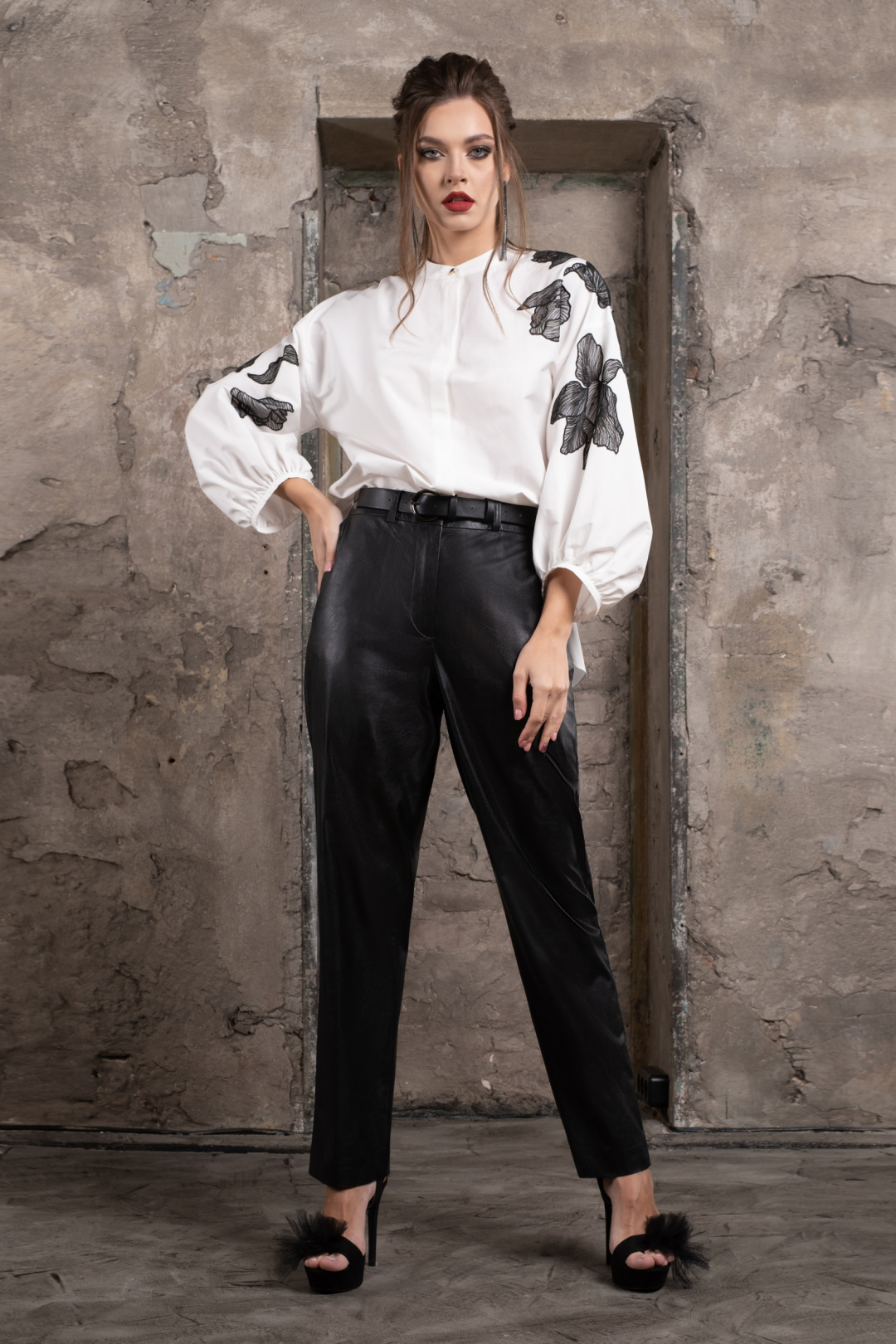 Брюки Erika 7034 черный - фото 1