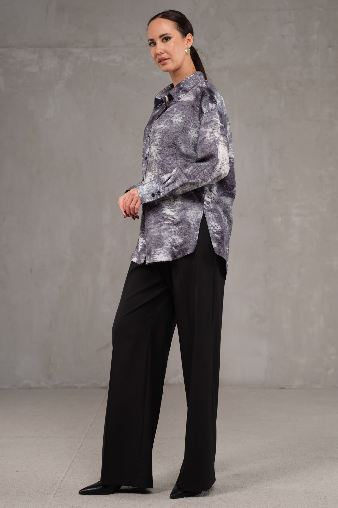 Блузка Erika 7076 серый - фото 2
