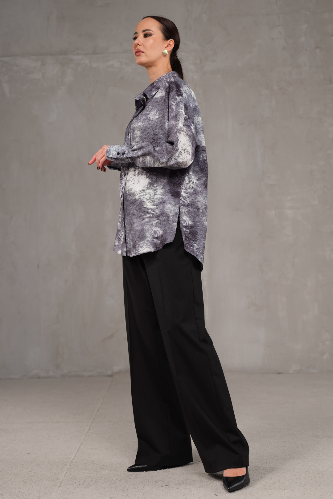 Блузка Erika 7076 серый - фото 3