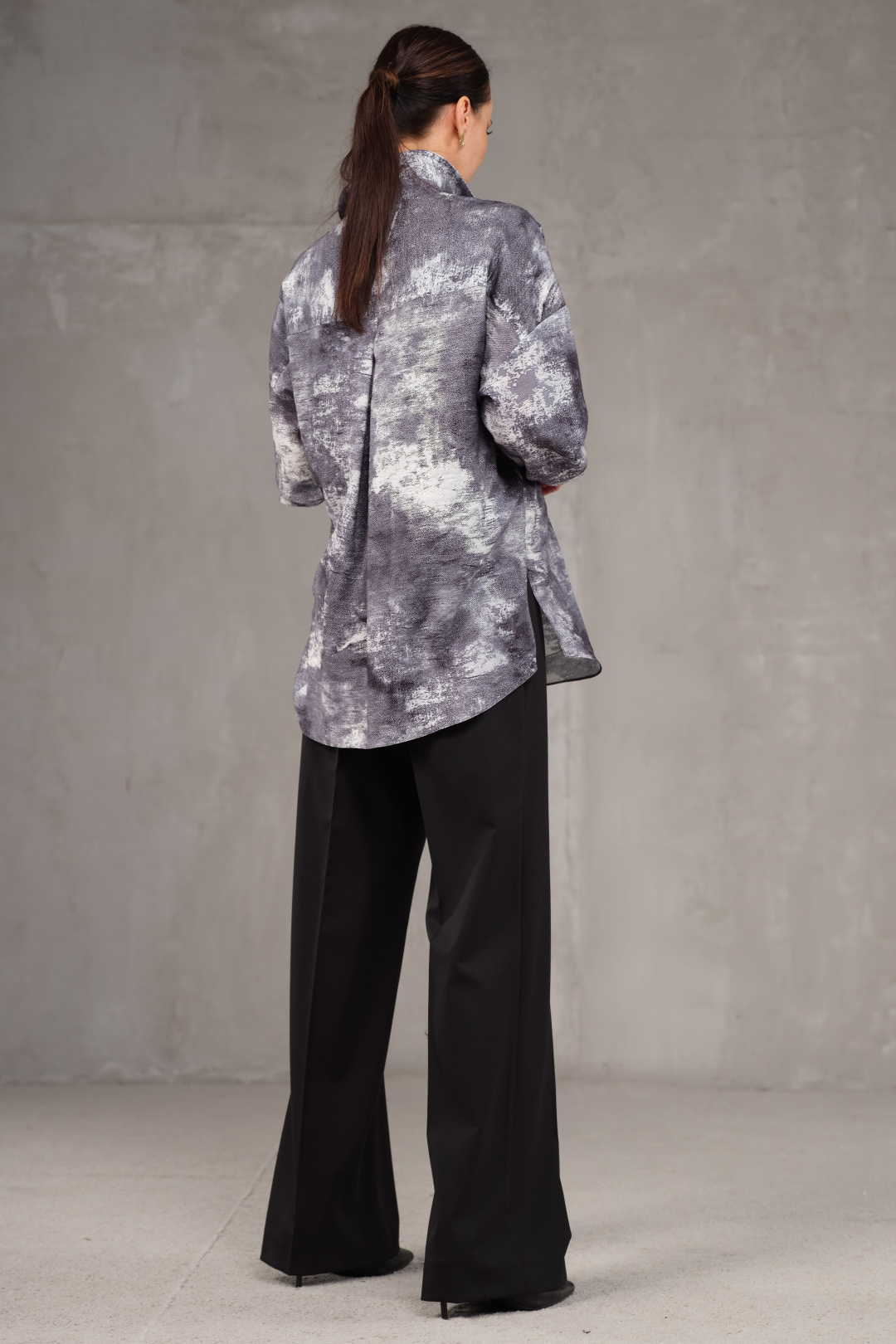 Блузка Erika 7076 серый - фото 4