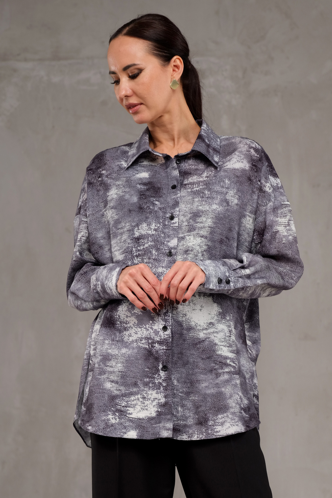 Блузка Erika 7076 серый - фото 5