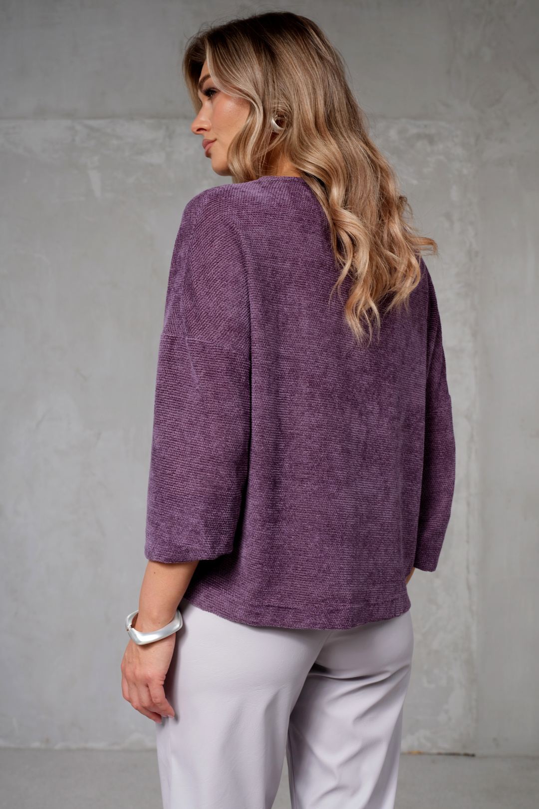 Джемпер Erika 7201-3 фиолетовый - фото 2