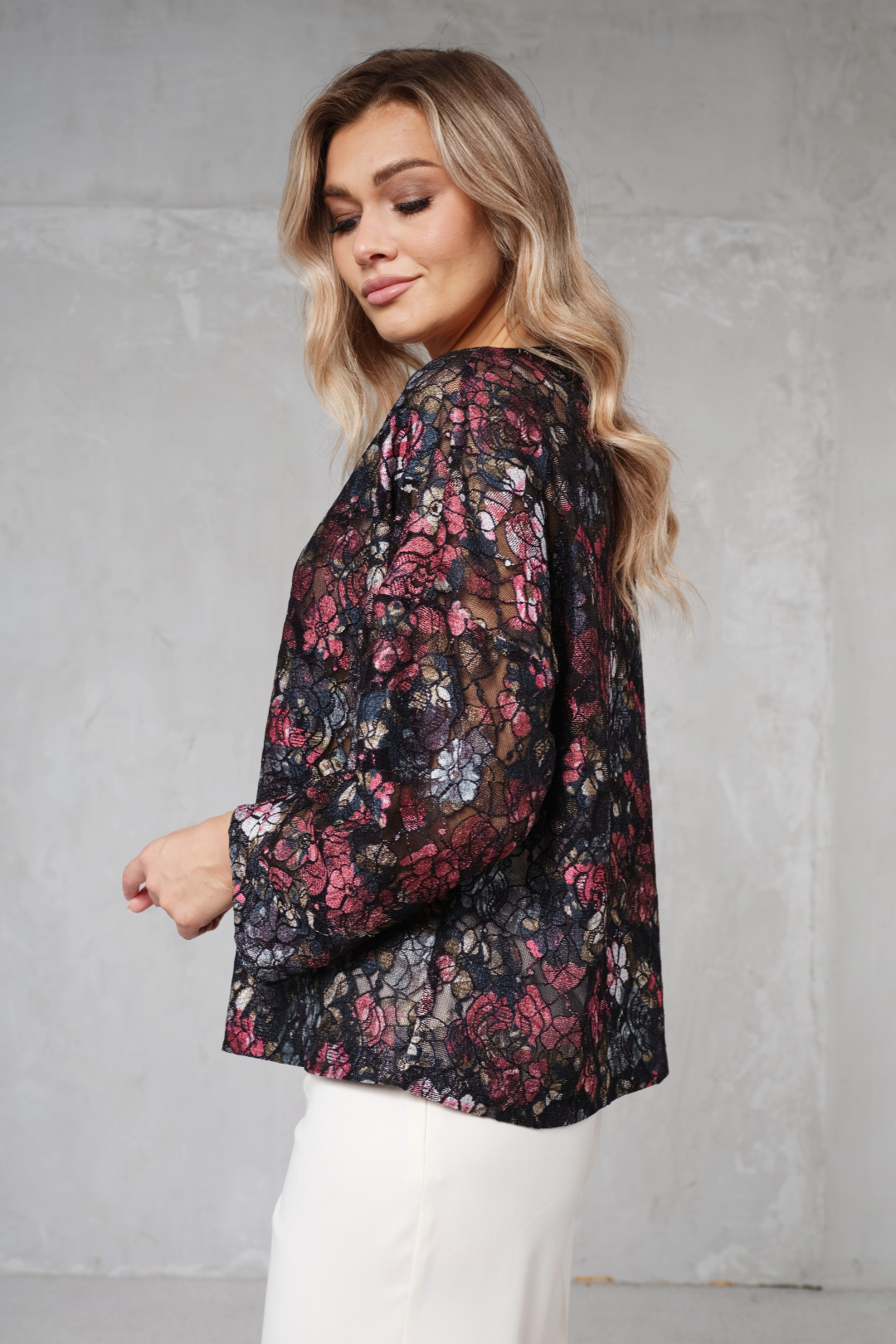 Джемпер Erika 7201-5 красно-черный - фото 2