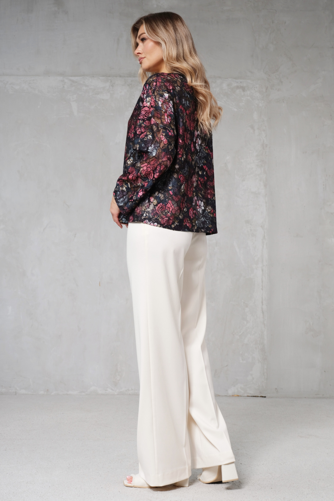 Джемпер Erika 7201-5 красно-черный - фото 4