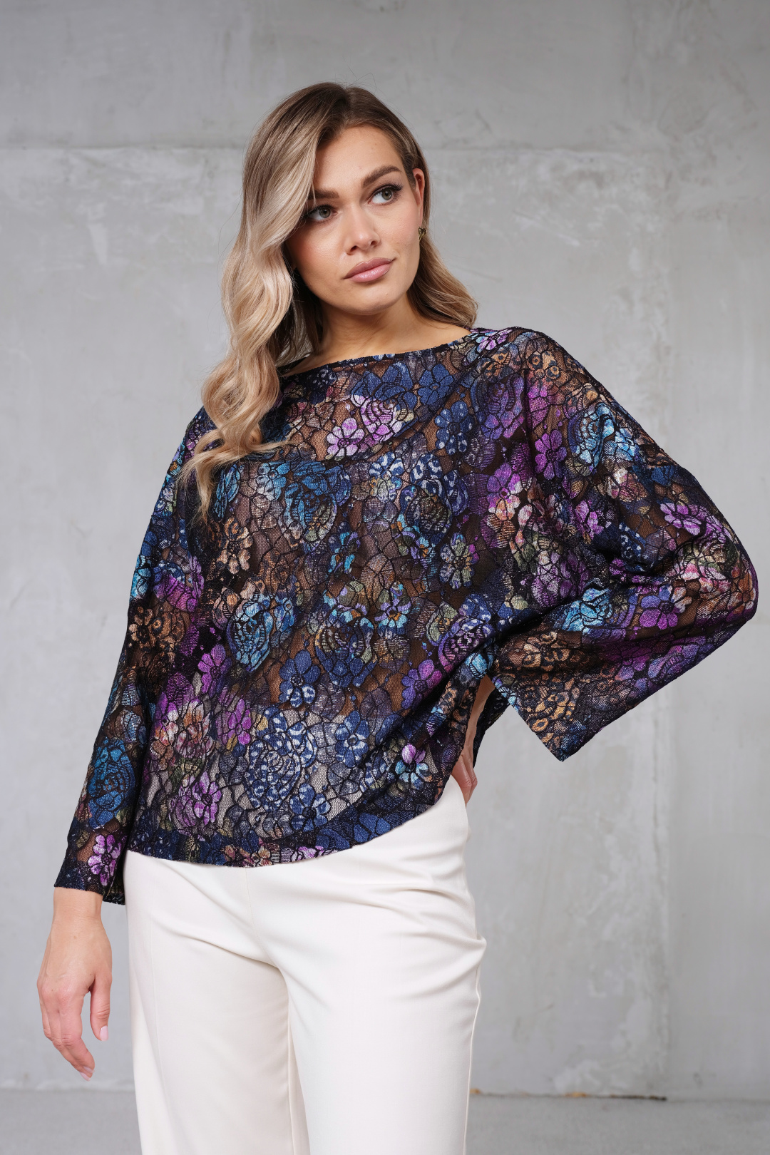 Джемпер Erika 7201-6 сине-фиолетовый - фото 1