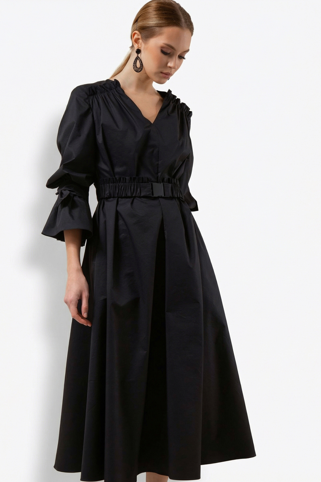 Платье Erika 7218 черный - фото 3