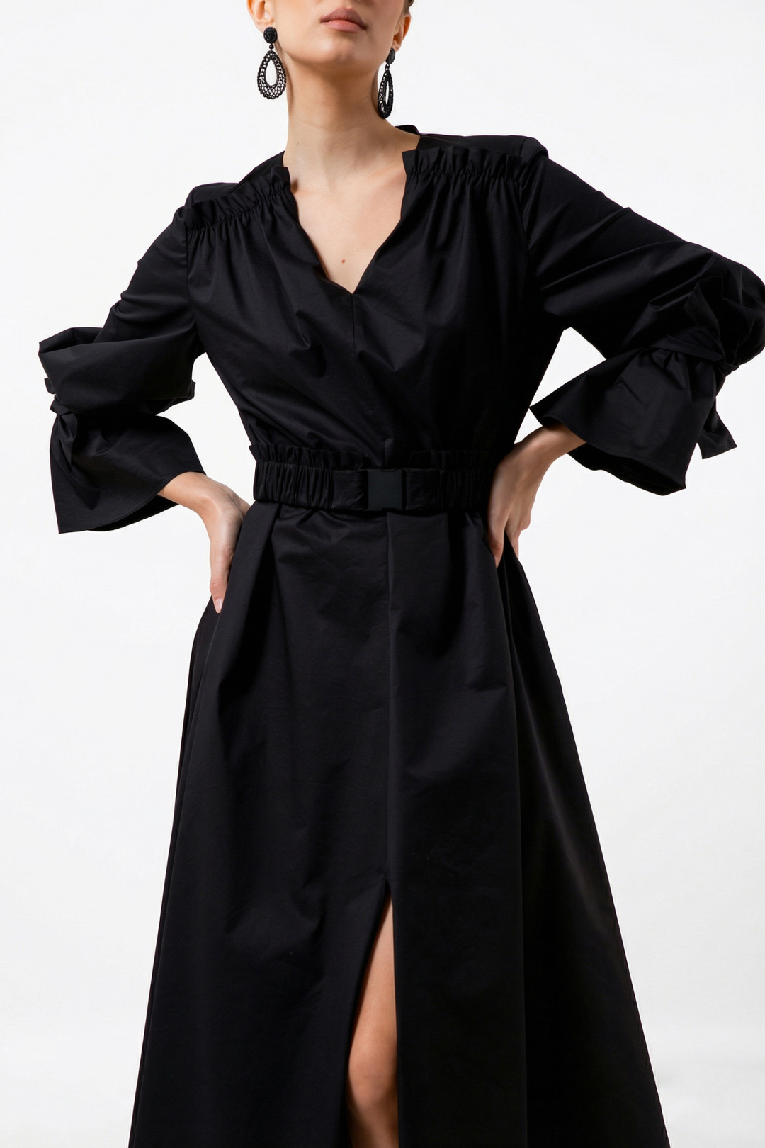 Платье Erika 7218 черный - фото 4