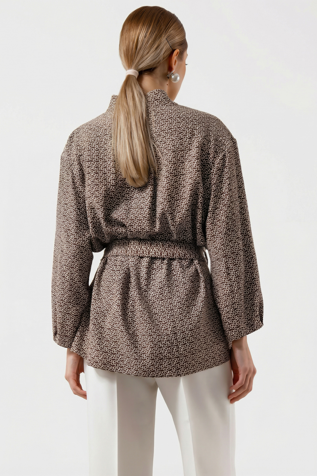 Блузка Erika 7232 коричневый - фото 2