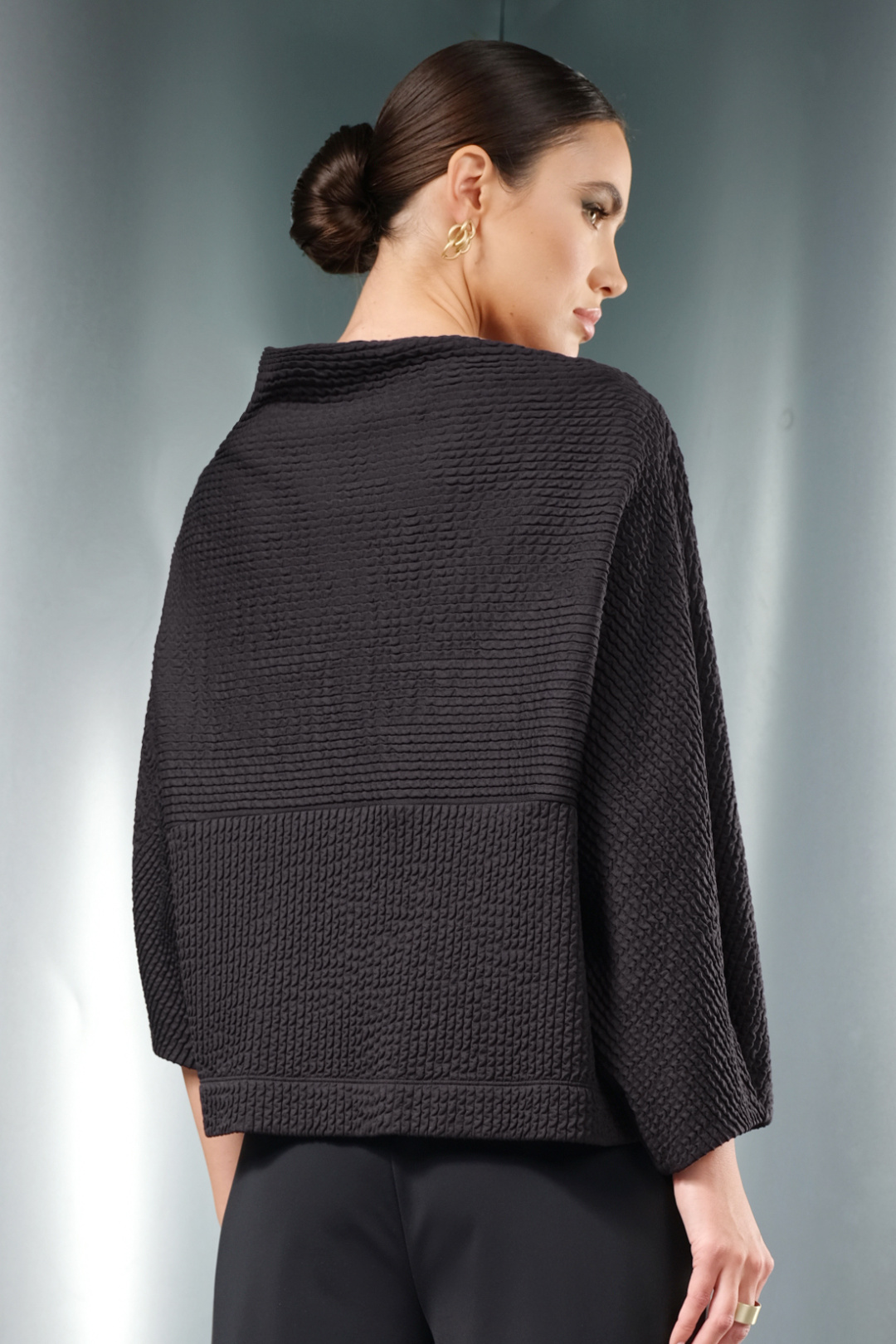 Джемпер Erika 7368 черный - фото 2