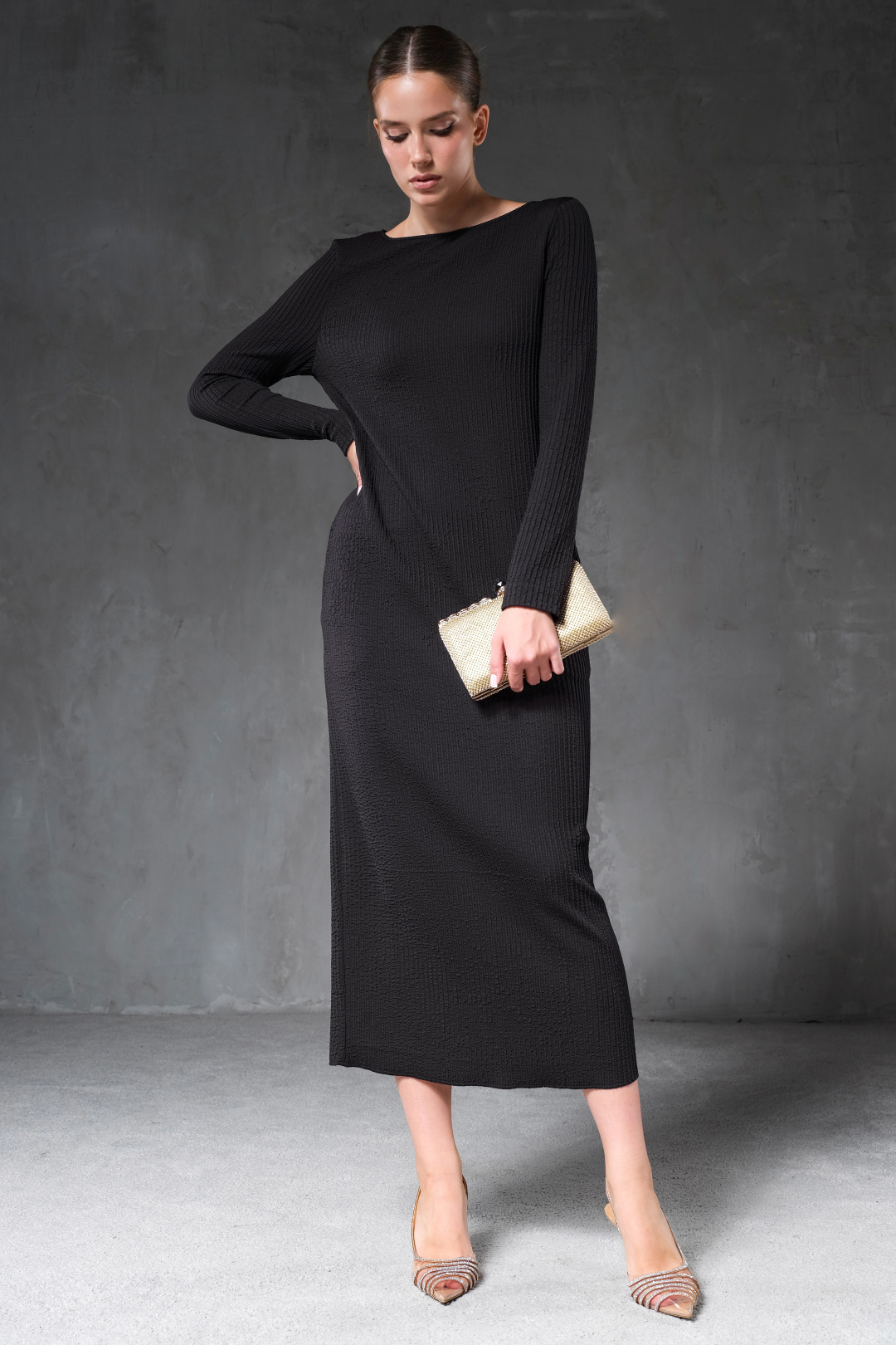 Платье Erika 7393 черный - фото 1