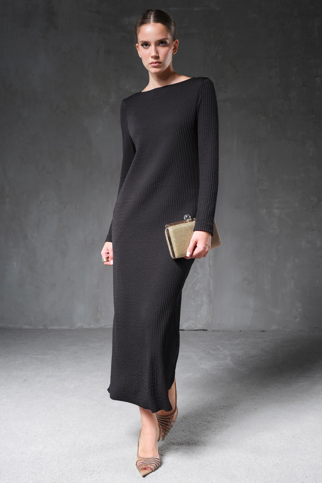 Платье Erika 7393 черный - фото 4