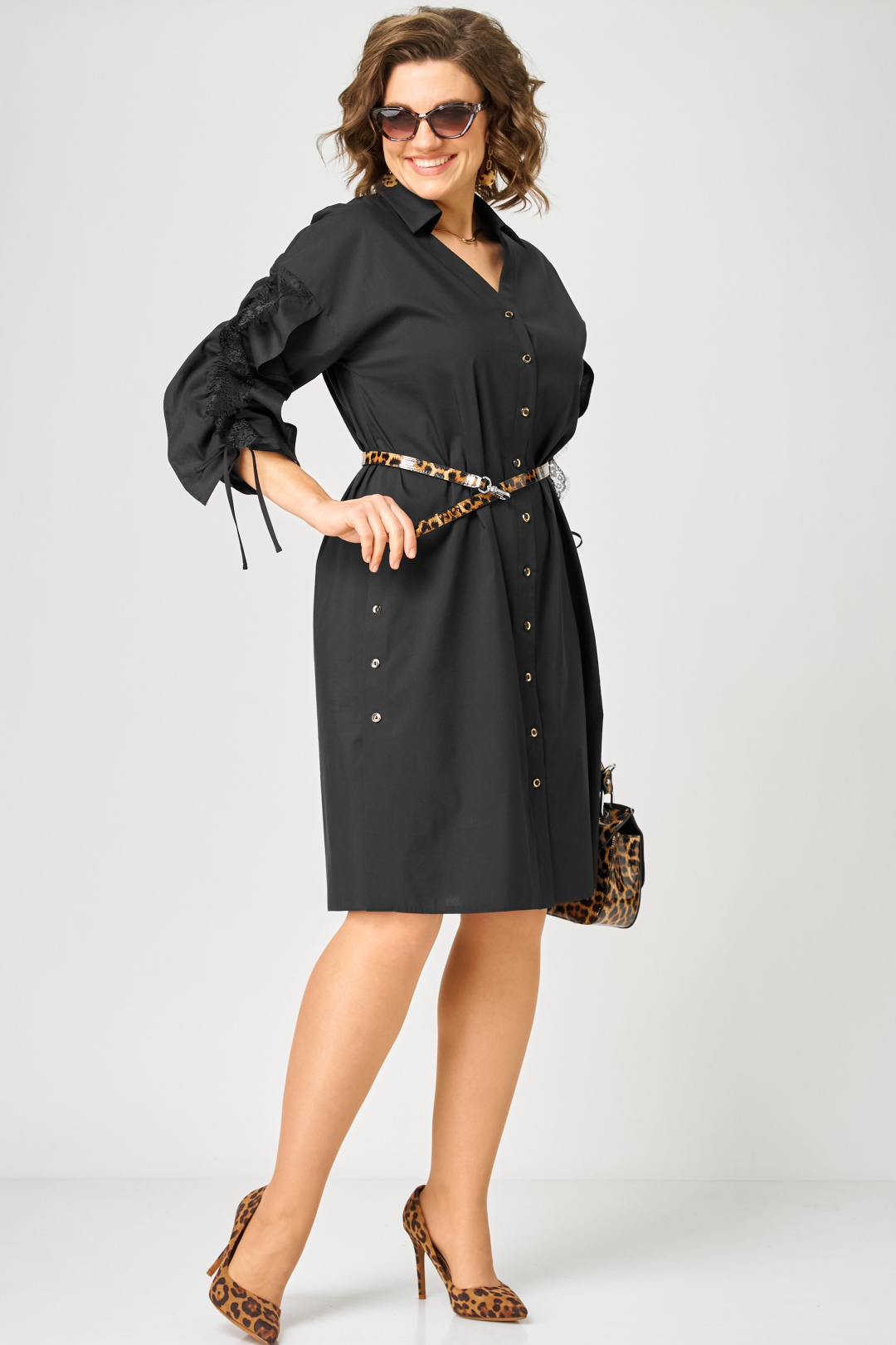 Платье EVA GRANT 7102 черный