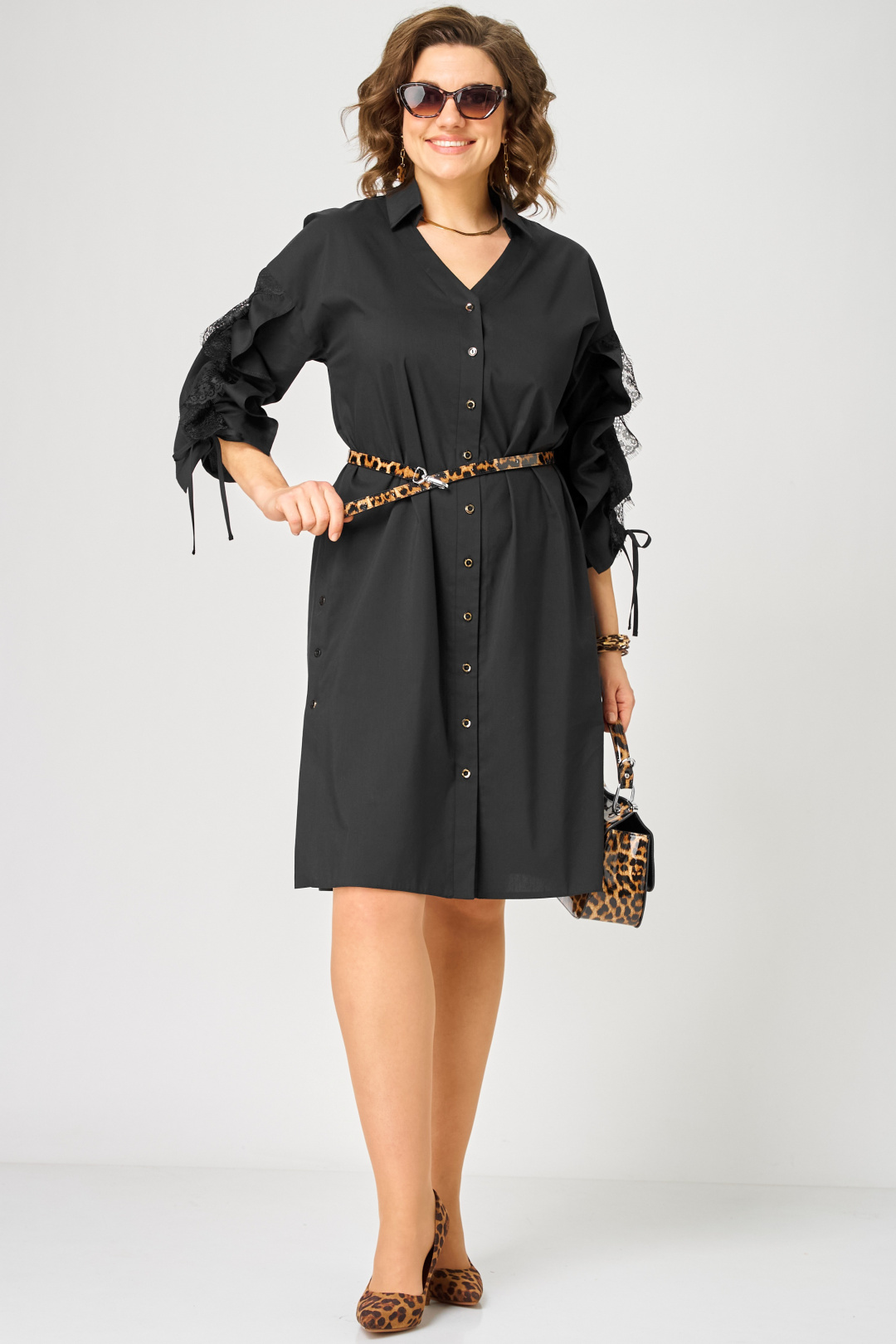 Платье EVA GRANT 7102 черный