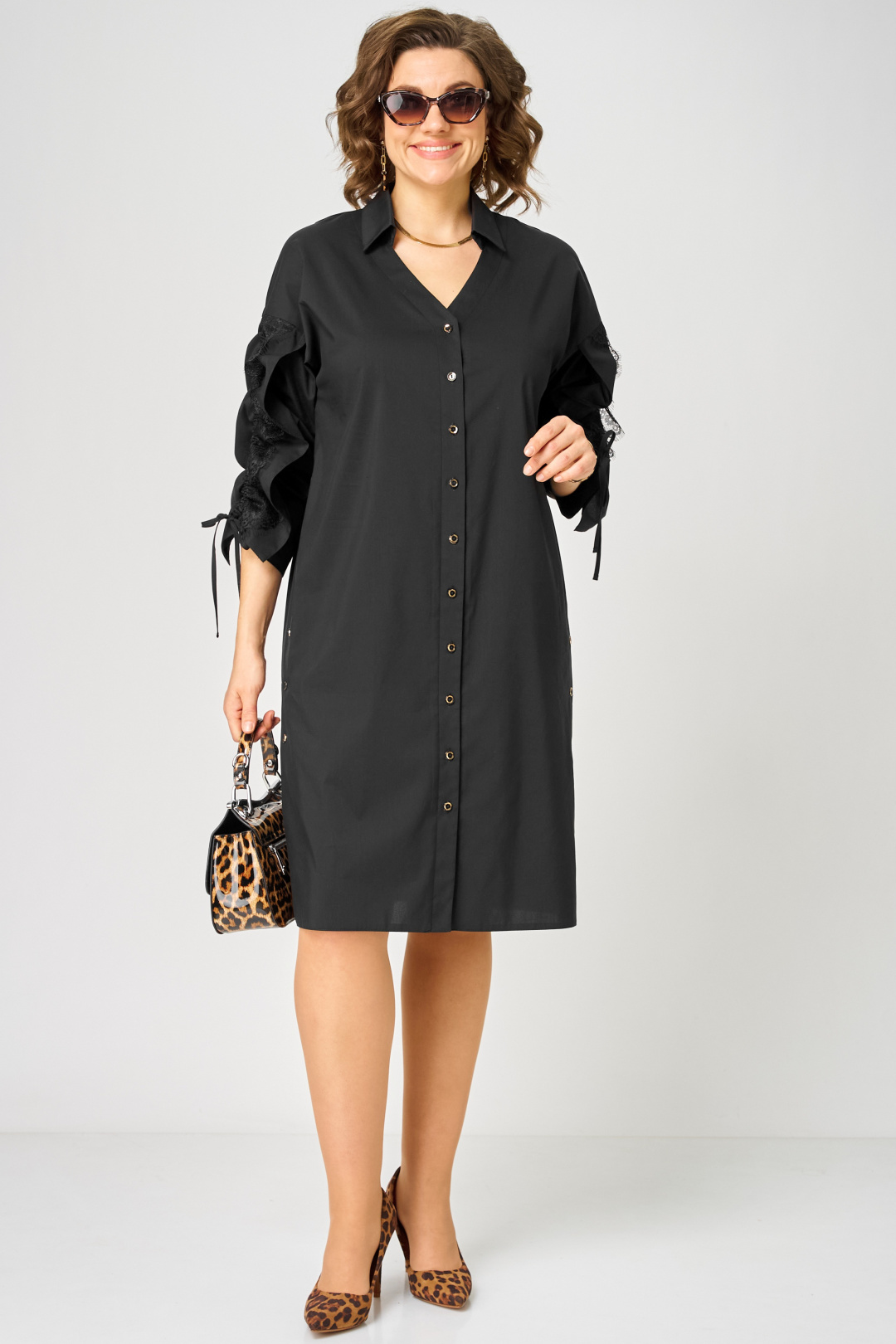 Платье EVA GRANT 7102 черный