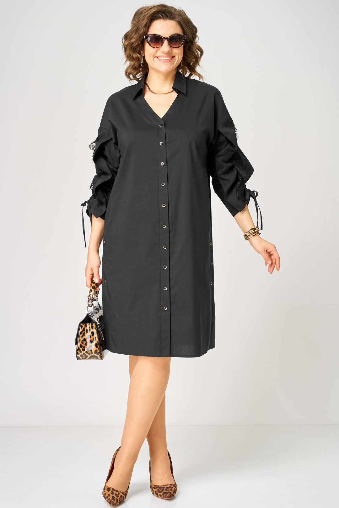 Платье EVA GRANT 7102 черный