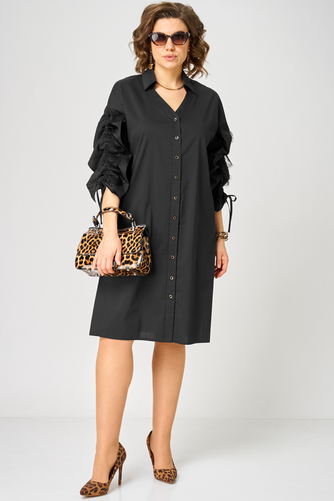 Платье EVA GRANT 7102 черный