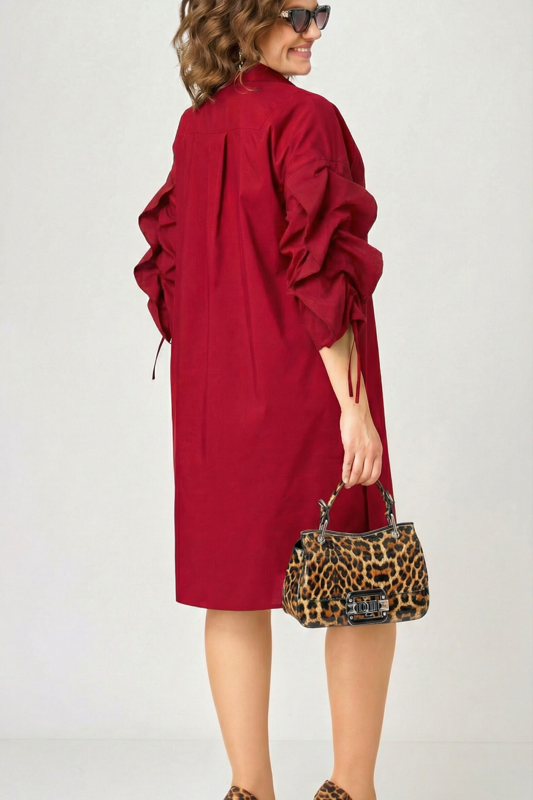 Платье EVA GRANT 7102 красный - фото 5